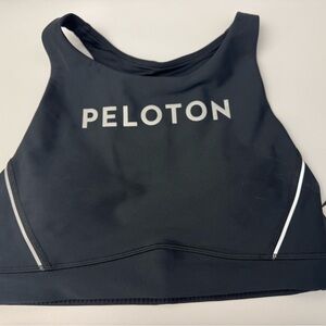 Peloton Women's Black and White Swim Top